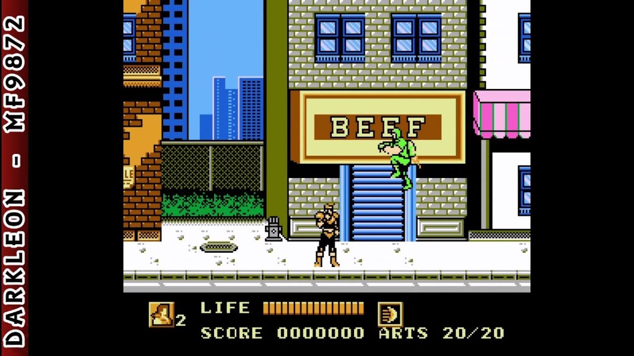 NES - Time Diver Avenger &copy; 1994 Nitra - Gameplay