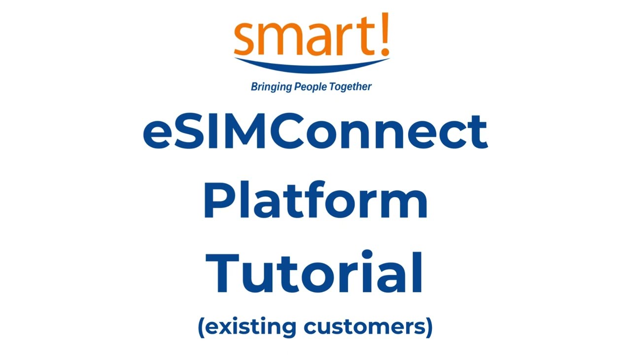 eSIM Portal Existing Customers Tutorial Video
