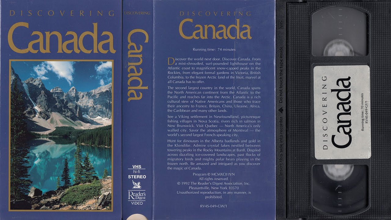 Discovering Canada (1992) VHS 60fps