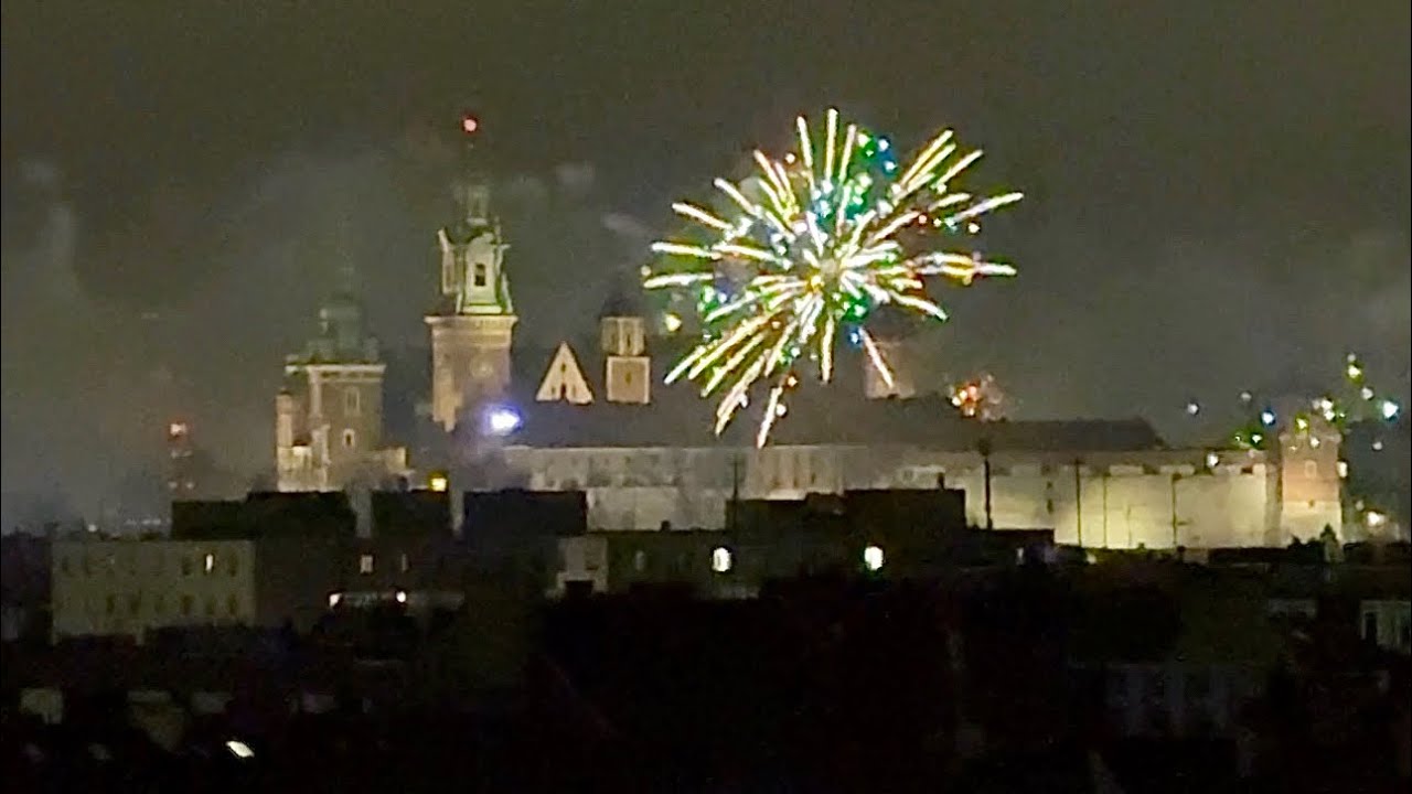 Krakow New Year Skyline: First 13 mins of 2026. What a noise and what a spectacle!