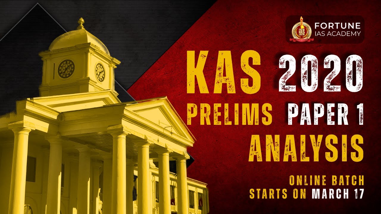 KAS | PYQ | Prelims Paper-1 | Fortune IAS Academy