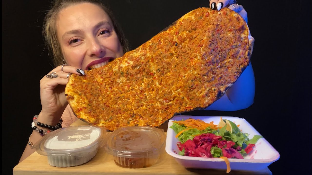 LAHMACUN MUKBANG | İREMİNKİLER🤦‍♀️ TÜRKÇE ASMR ( ASMR)