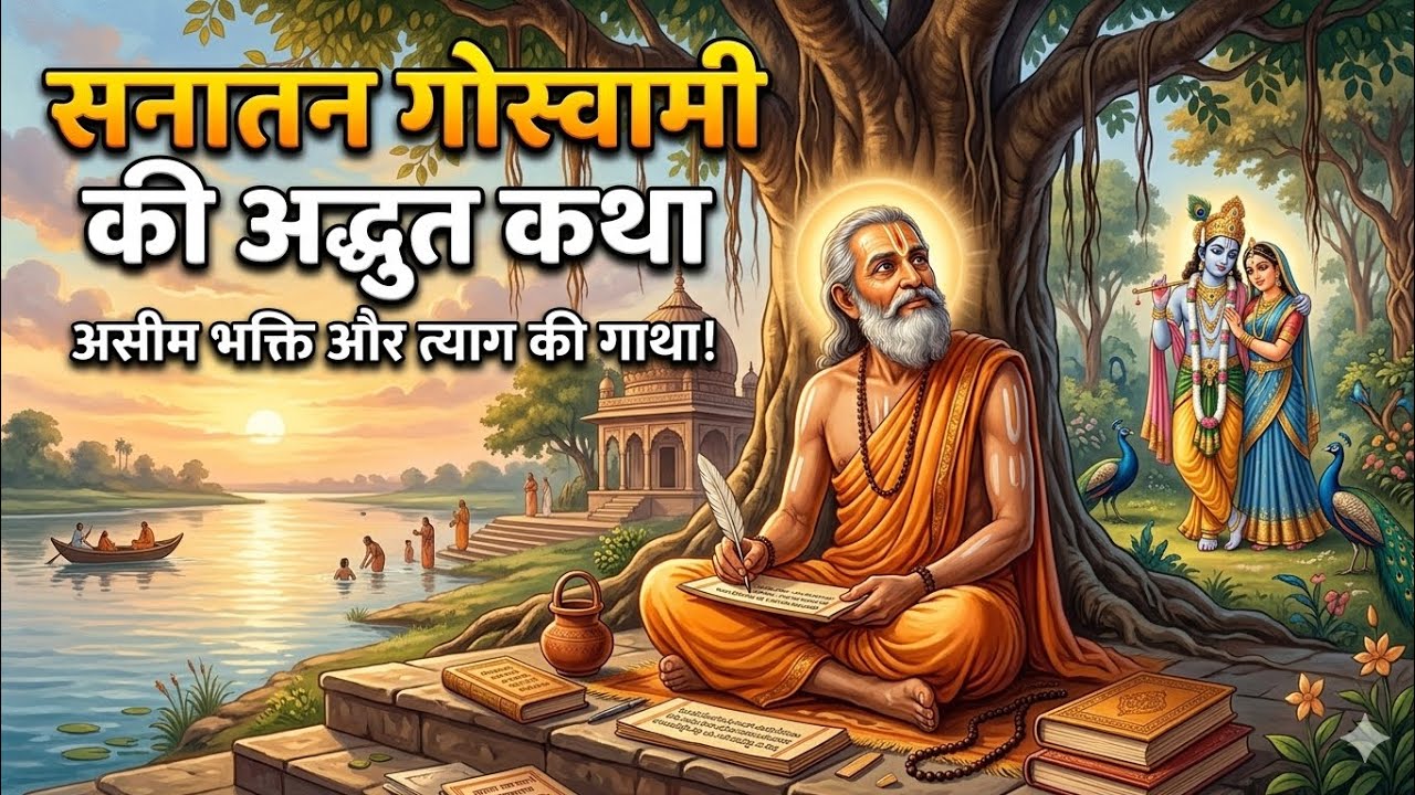 Sanatan Goswami ki katha | Bhakti aur Vairagya ki Misaal{Shri Indresh Maharaj}@Arya_toons0200 #shyam