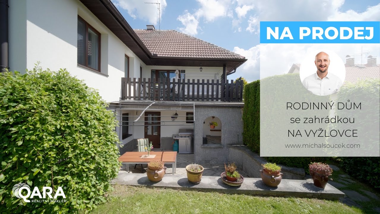 NA PRODEJ - Rodinný dům se zahradou na Vyžlovce - VIDEO PROHLÍDKA
