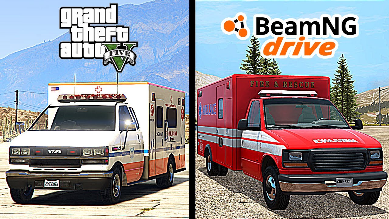BeamNG Drive Ambulance vs GTA 5 Ambulance - which is better?