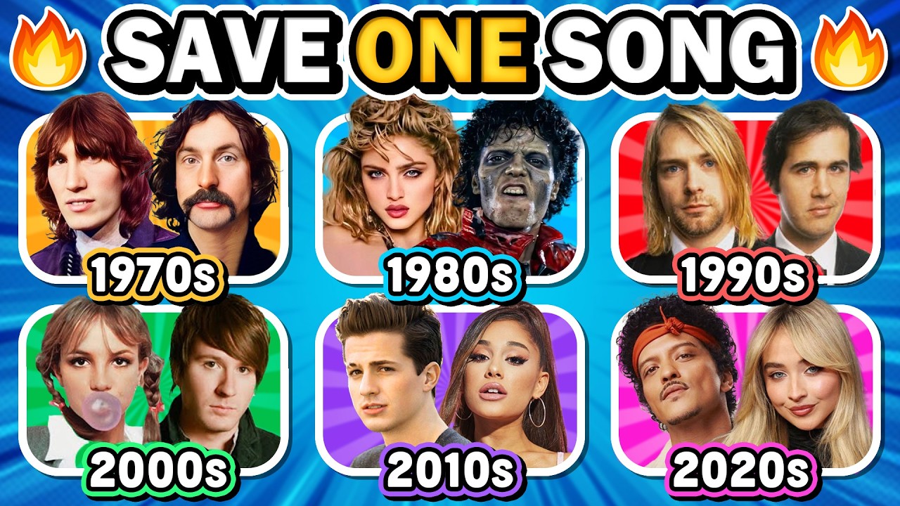 Save One Song: 6 Songs Per Decade 🎶 TOP Songs of the Decades ✨ | Music Quiz 2026