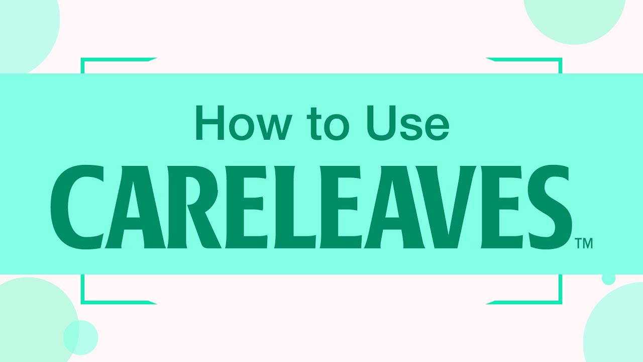 How to use the CARELEAVES introduction video English version