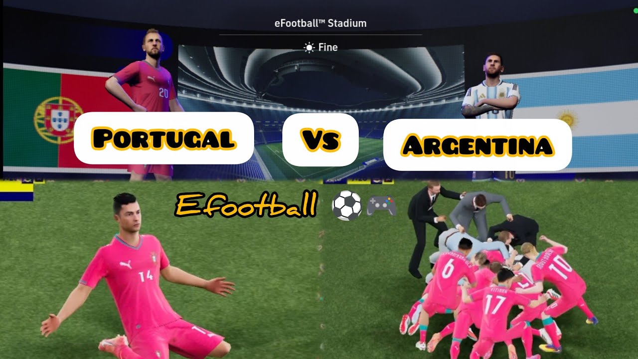 Portugal vs argentina efootball ⚽️#efootbal#foryoupej 