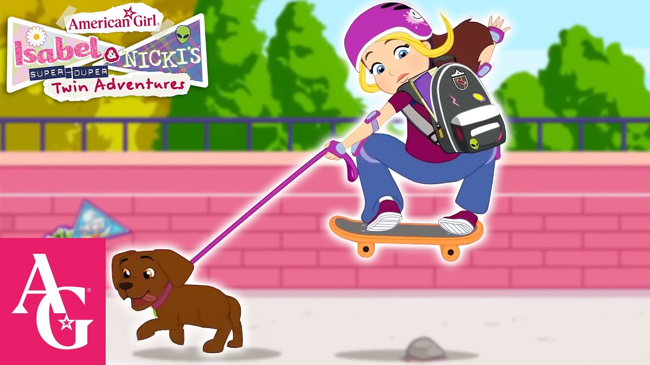 Nicki's Awesome Skate Moments! | Isabel & Nicki's Super Duper Twin Adventures | American Girl