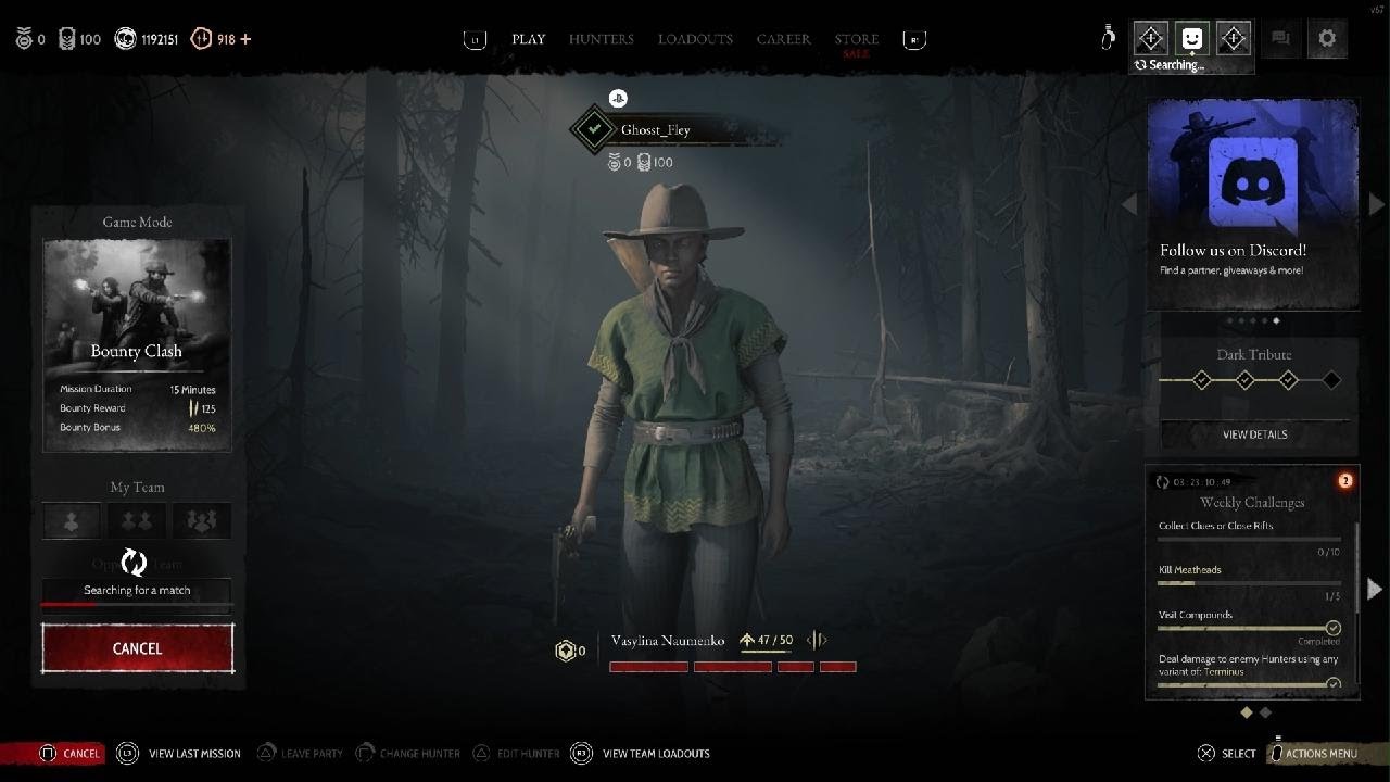 HUNT: SHOWDOWN 0 chance ...