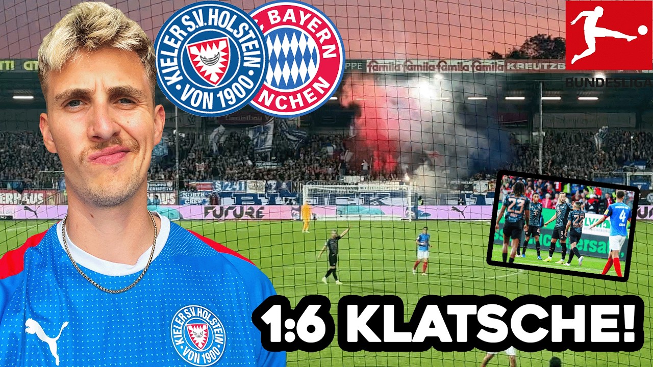 6:1 KLATSCHE vom REKORDMEISTER 🫠 Holstein Kiel - Bayern München Stadionvlog 🏟️ TOR nach 14 SEKUNDEN🤯