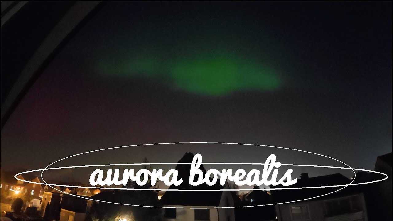 aurora borealis near Frankfurt, Hessen, Germany | DJI Osmo Action 5 Pro