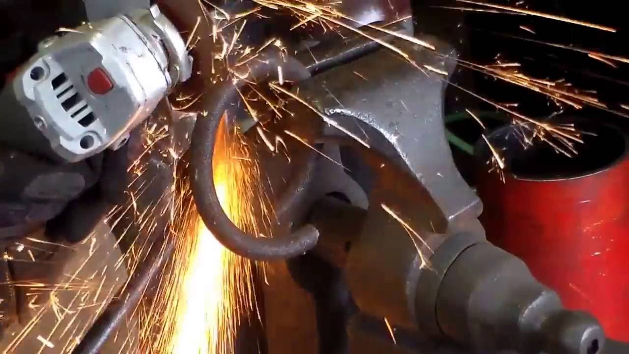 Forging, hardening and tempering a cold chisel from coil spring