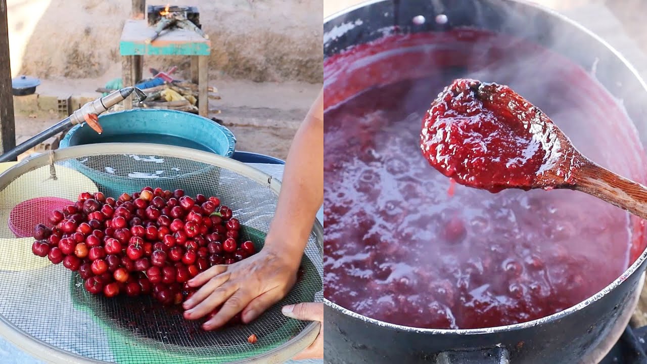 COLHENDO ACEROLA E FAZENDO GELEIA