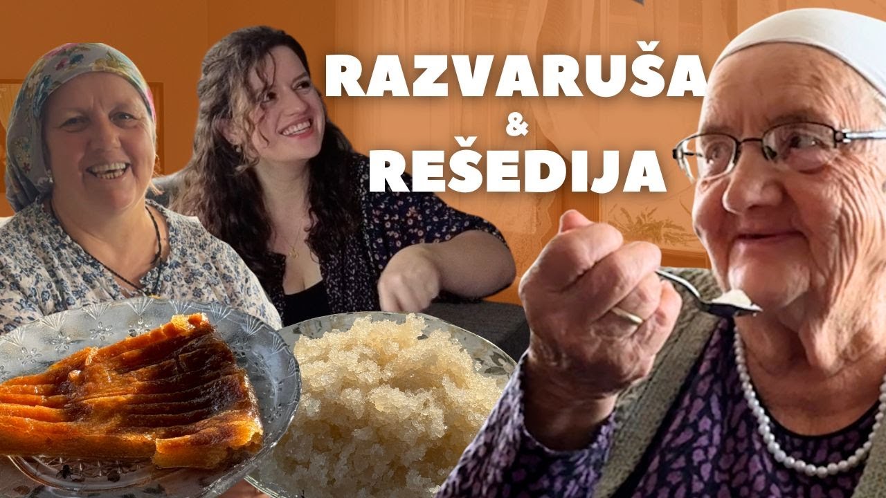 RAZVARUŠA ve REŠEDIJA l Annem ve Anneannem Çok Eski Boşnak Tatlılarını Öğretti #balkan