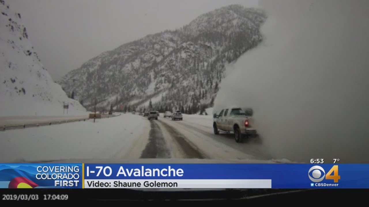 VIDEO: Avalanche Sends Snow Onto Interstate 70