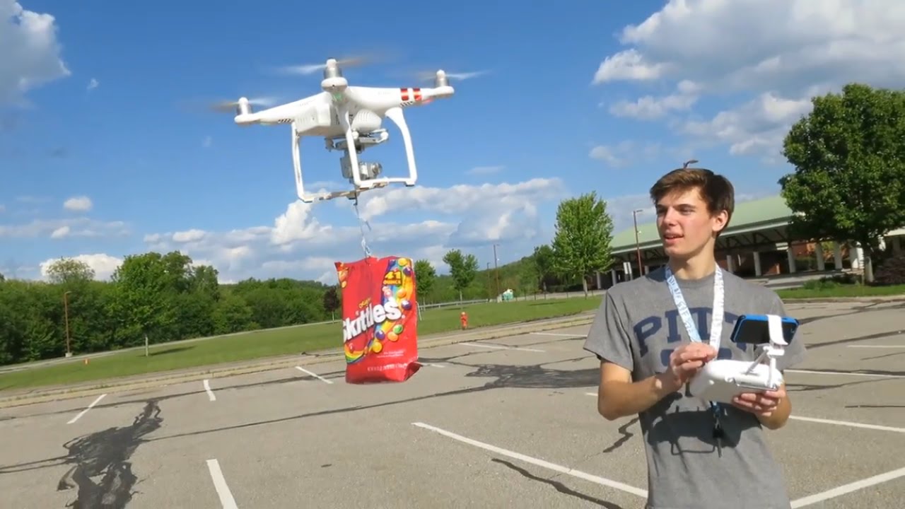 DROPPING THINGS FROM A DRONE (400 Feet)