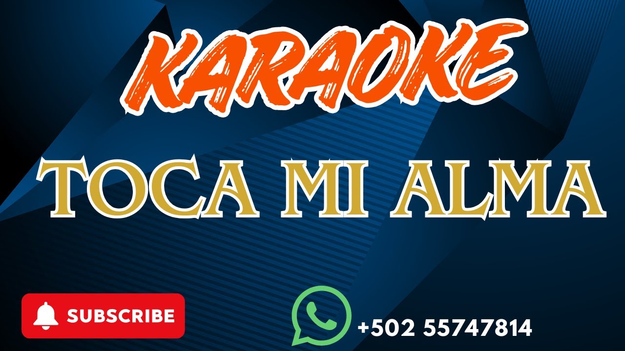 👉 Toca Mi Alma Señor | Karaoke Cristiano de Adoración