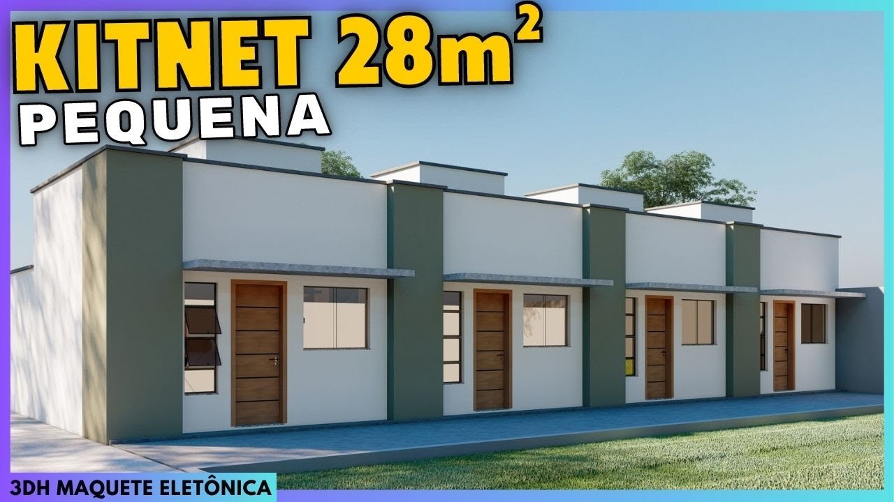 KITNET  28m² |🏠 Kitinet pequena de baixo custo