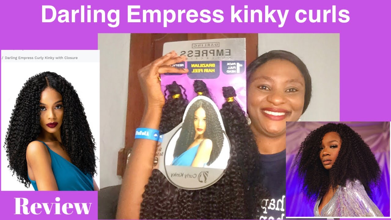 Darling Empress Collection Kinky Curls Review|is it the best affordable synthetic kinky curls?