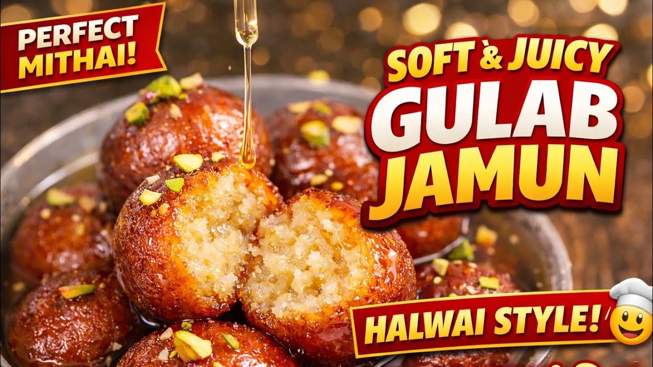 👉 Holi Special Gulab Jamun 🌈 | Itna Soft Ki Muh Me Pani Aa Jaye!