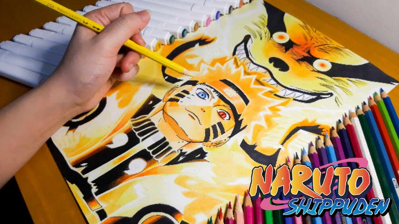 Drawing NARUTO AND KURAMA SIX PATHS SAGE MODE | NARUTO SHIPPUDEN