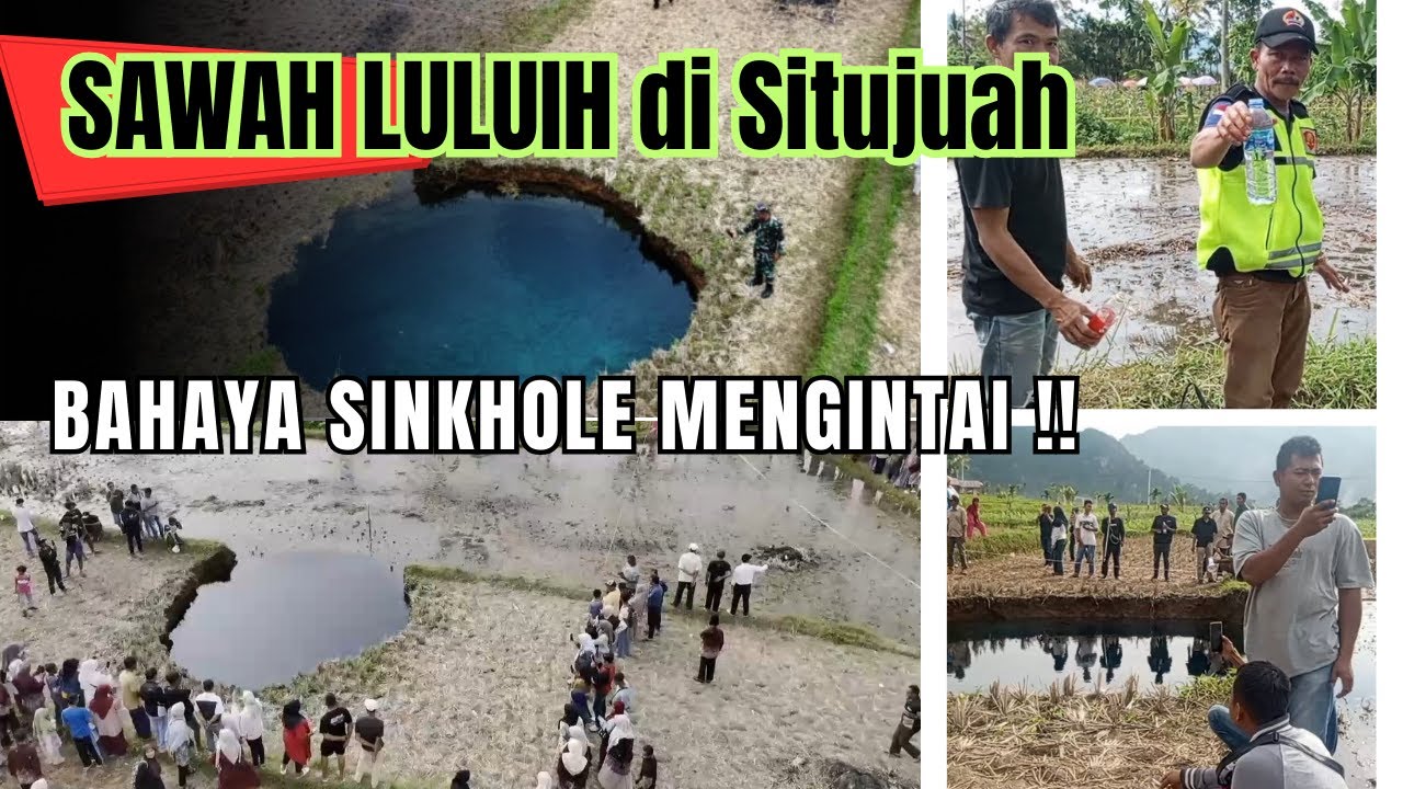MUNCUL TIBA-TIBA! Lubang Ambles 8 Meter Berair Biru Jernih, Petani Hilang Lahan, Warga Malah Wisata?