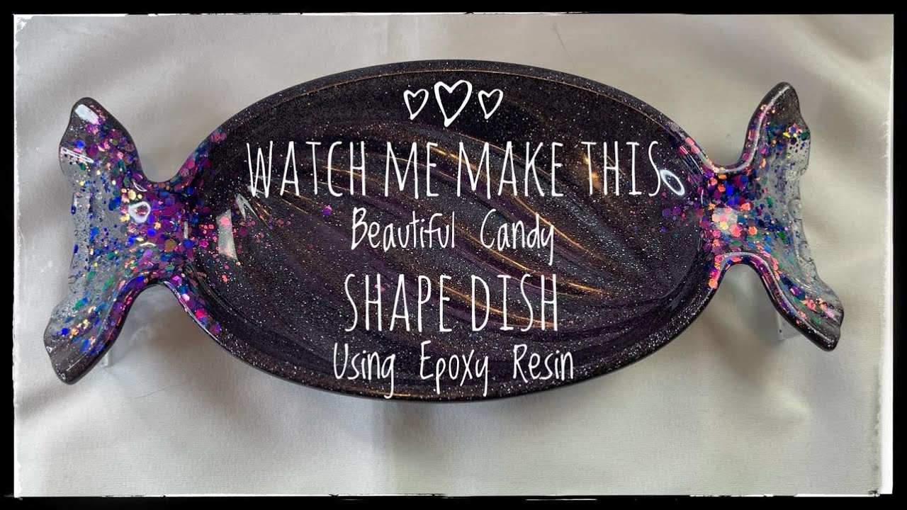 Watch Me Make This Beautiful Epoxy Resin Candy Shape Dish.-Resin Crafting