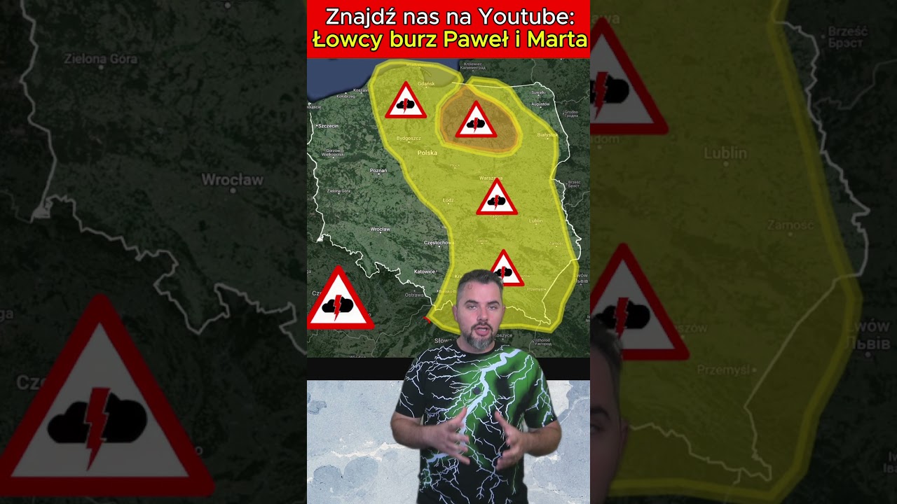 Burze w piątek i sobotę &ndash; dynamiczna pogoda nad Polską! 🌩️ #pogoda #burze #prognoza #shorts