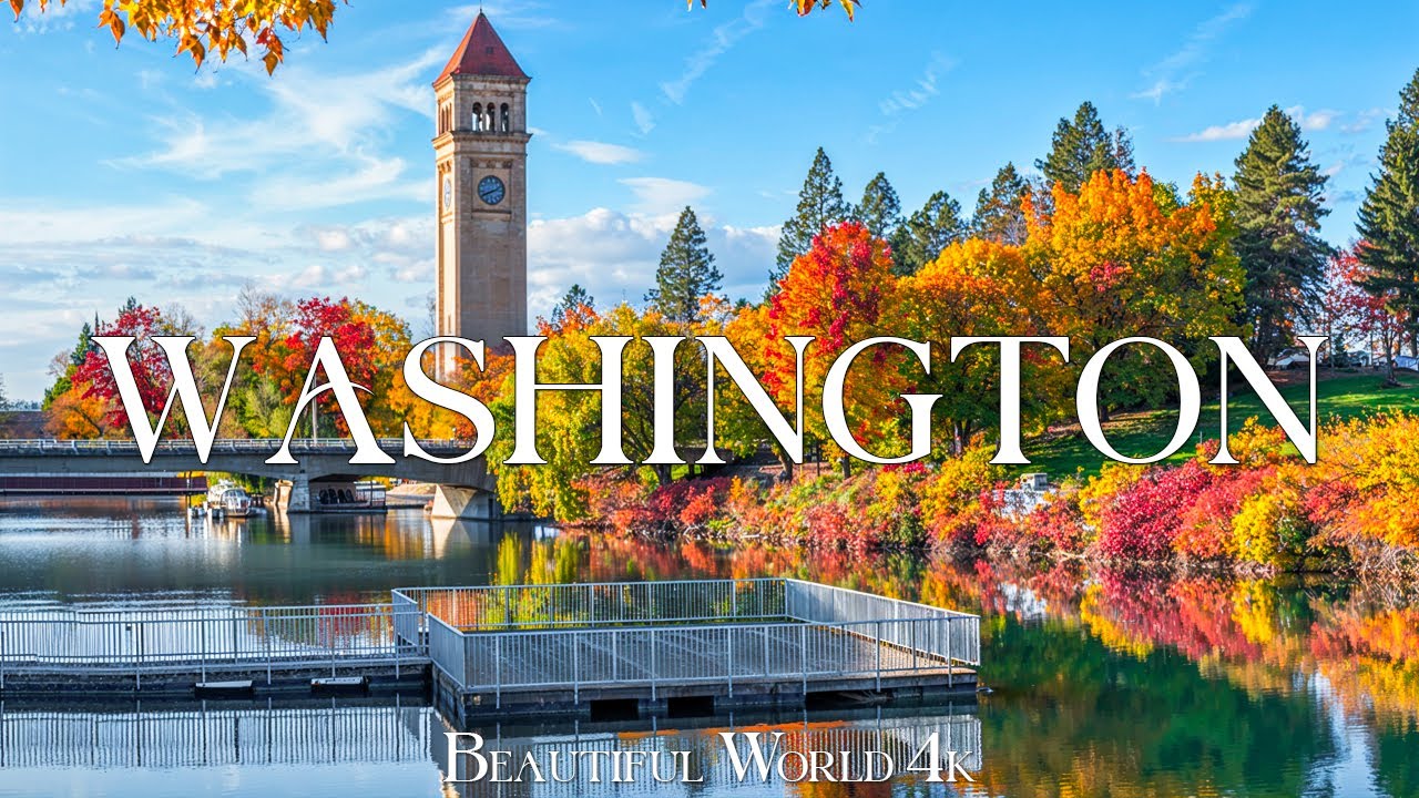 Washington 4K - Autumn Forests, Misty Mountains & Golden Landscapes - 4K UHD