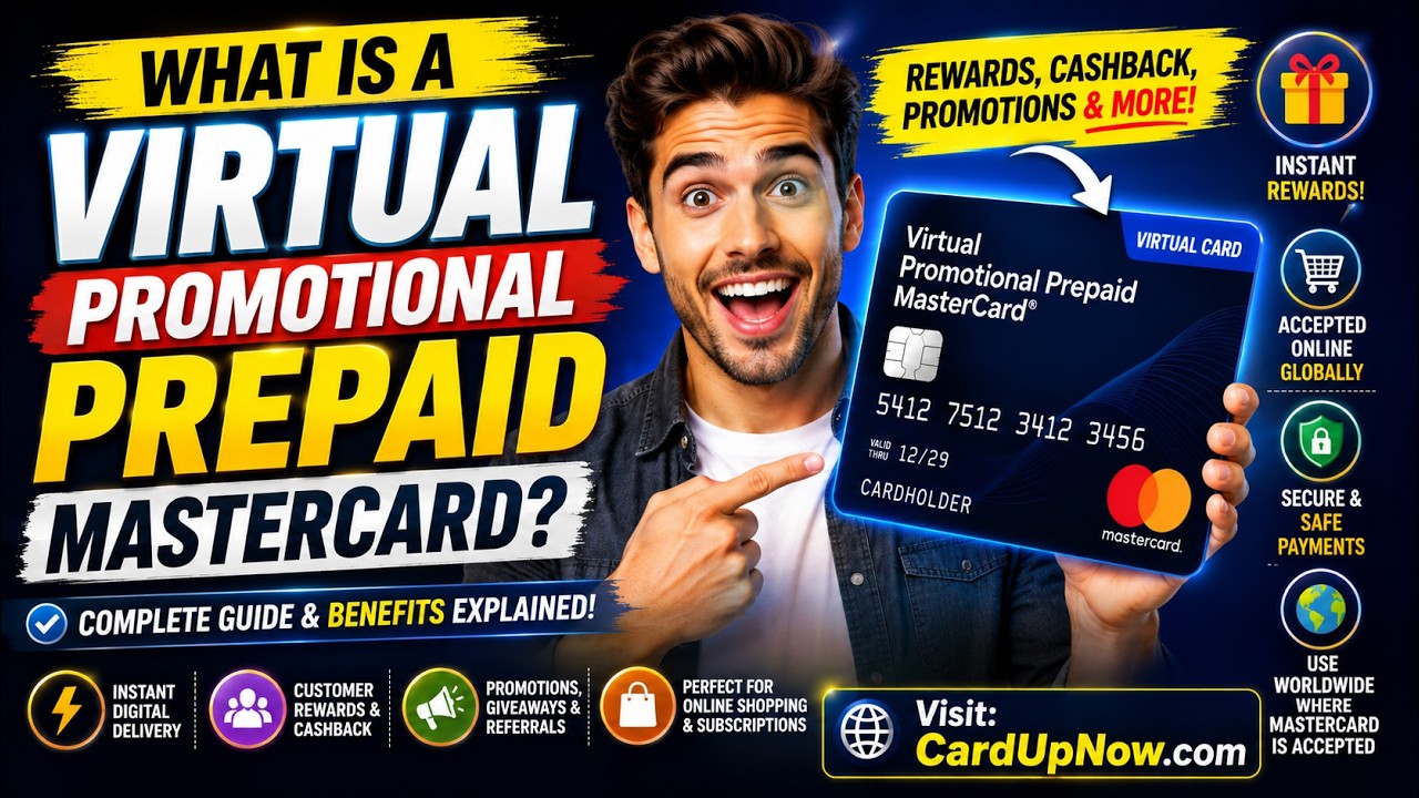 What is a Virtual Promotional Prepaid MasterCard? Complete Guide | CardUpNow