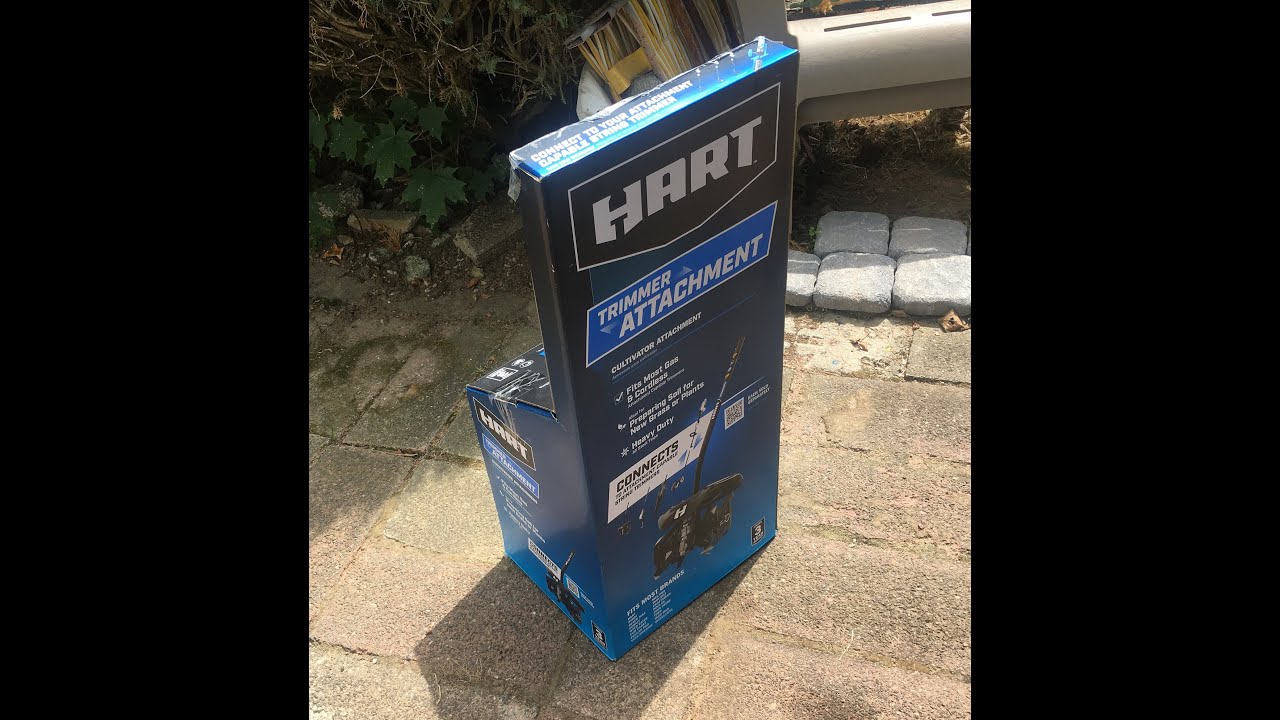Walmart Clearance 40v Hart Trimmer Cultivator Tiller Attachment unboxing testing Powerfit HTTILVNM