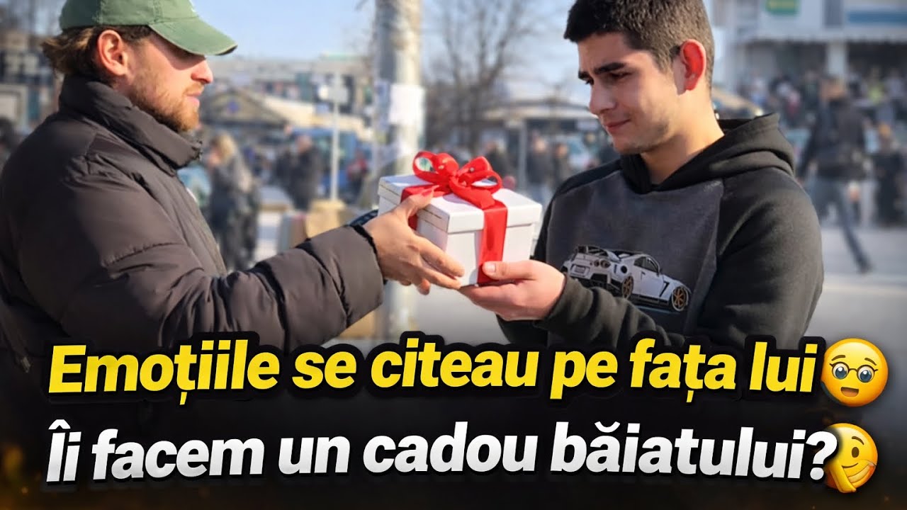 Emoțiile se citeau pe fața lui🥹 Îi facem un cadou băiatului?🫣#foyou #moldova #chisinau #dimawhite