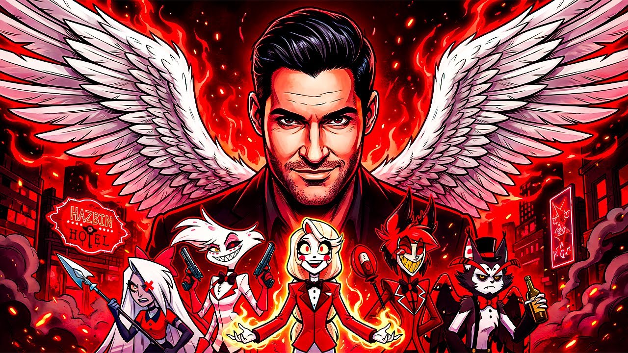 What If Lucifer Morningstar Arrived In Hazbin Hotel?
