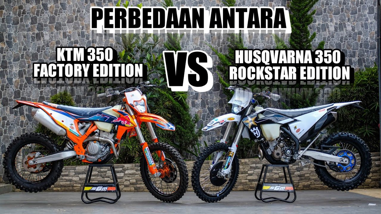 HET 2 HET KTM 350excf  FACTORY VS HUSQVARNA FE350 ROCKSTAR EDITION 2022
