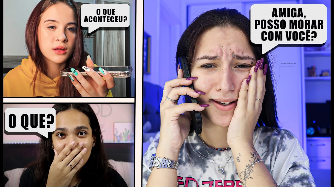 BRIGUEI COM MEUS PAIS E PEDI PARA MORAR NA CASA DOS MEUS AMIGOS!