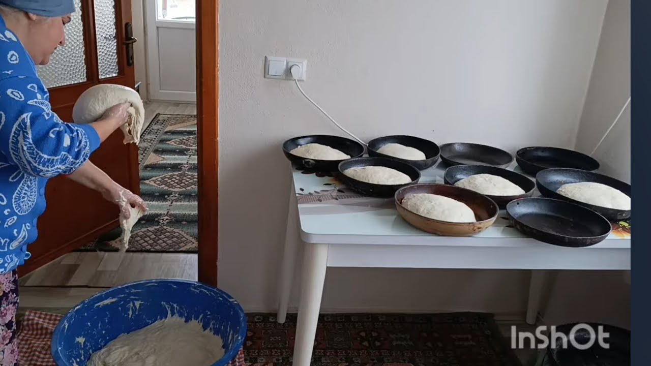 KÖY EKMEĞİ HAZIRLIĞI NOHUT MAYASI EKŞİ MAYA YAPRAK SARMA BİTTİ #nohutmayasi#eksimaya#keşfet