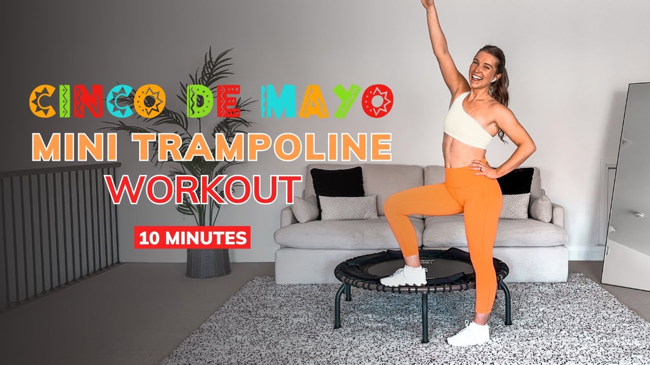 Jump into Cinco de Mayo Fun! 10-Minute Mini Trampoline Dance & HIIT Workout | Jump&Jacked