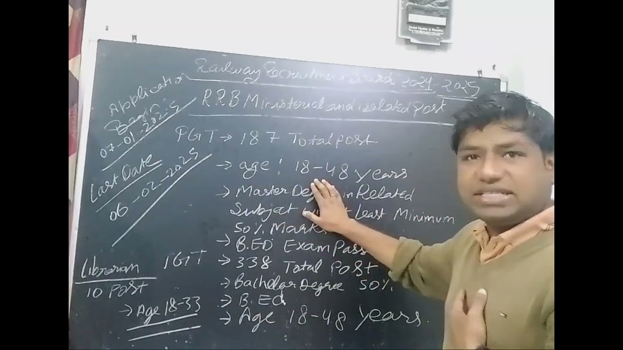 RRB (RAILWAY RECRUITMENT BOARD)PGT,TGT, LIBRARIAN POST
