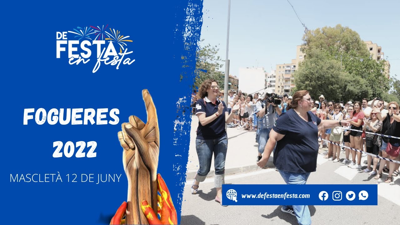 #Fogueres2022 | Masclet&agrave; domingo 12 de junio - Pirotecnia Reyes Mart&iacute;