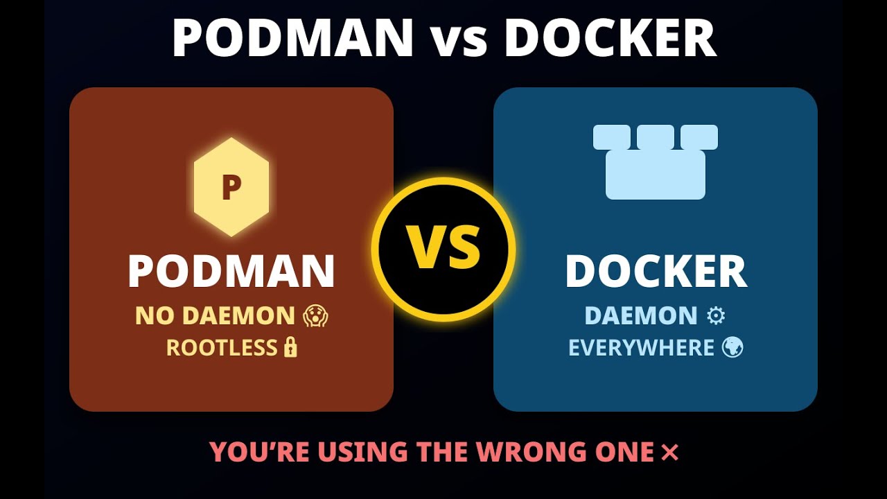 Docker vs Podman! You are using the wrong one!!!
