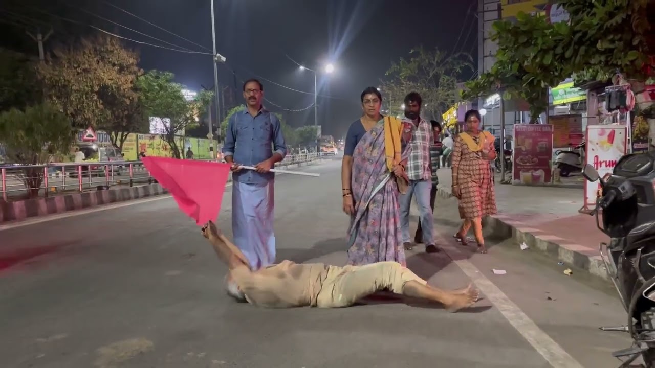 திருவண்ணாமலை அண்ணாமலையார் மலையை அங்கப்பிரதட்சணம் செய்த ஆந்திரா பக்தர்