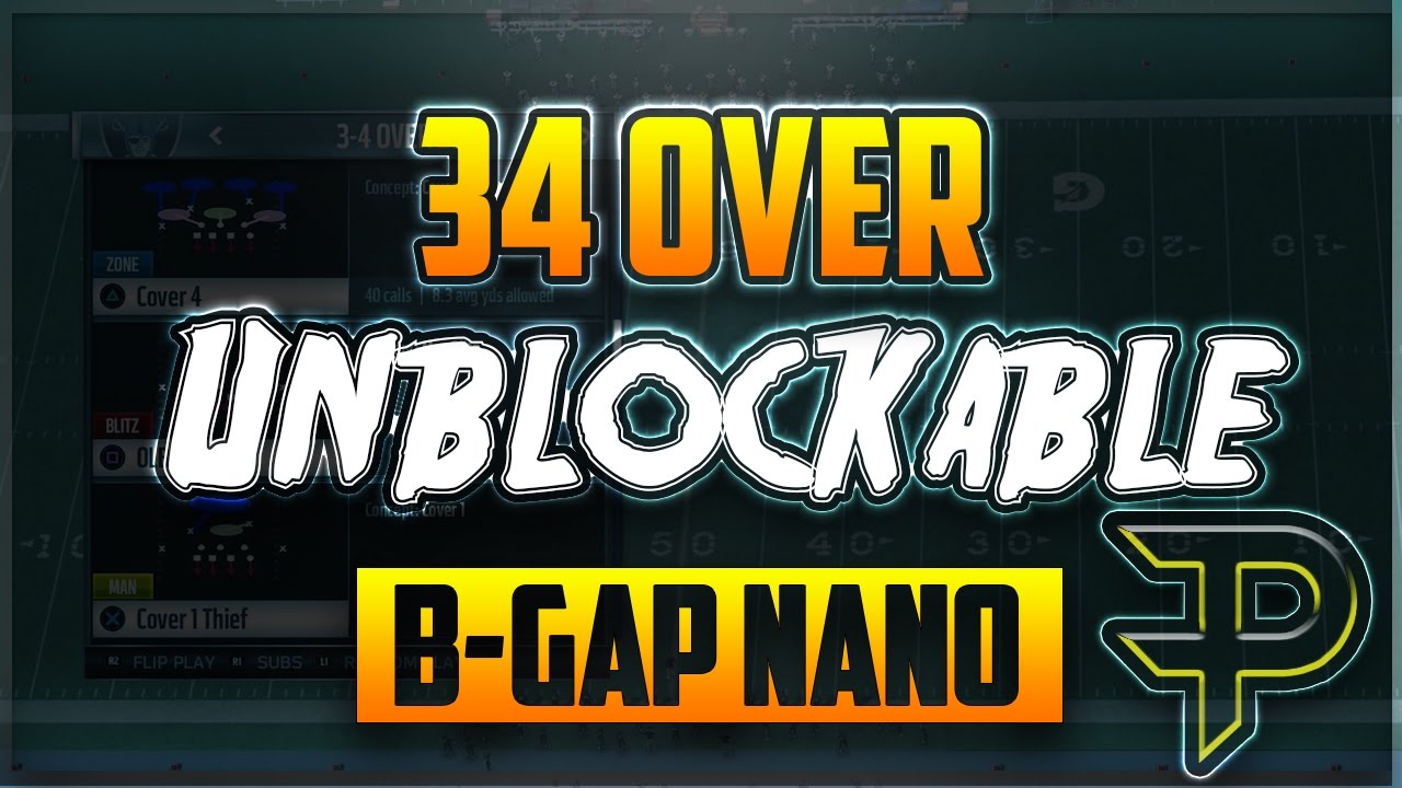 Madden 17 Nano Blitz | Post Patch | B-Gap Blitz| Full Setup!