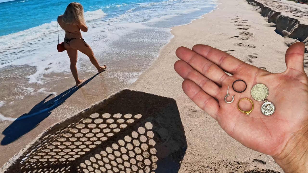 I Detect Florida Beaches For These Finds! 22k Gold Engagement Ring Found Beach Metal Detecting!