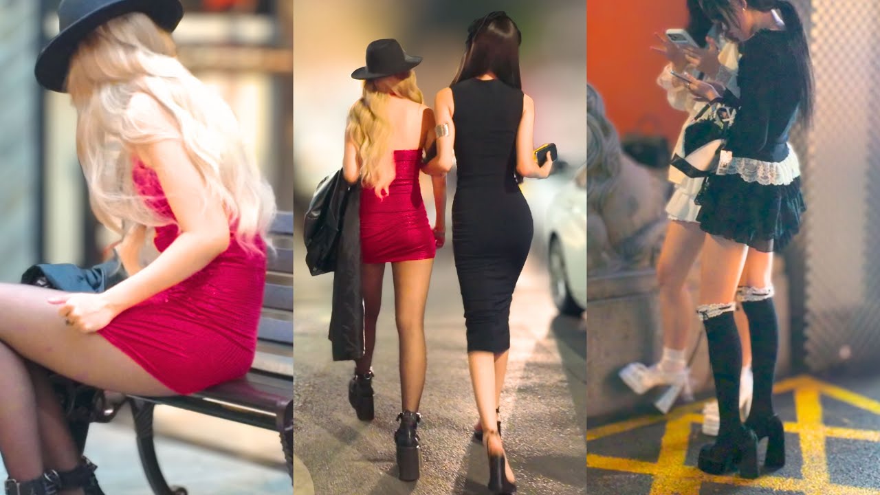 4K China City Walk | 👠Tight Skirt! Why are there Beautiful Women Everywhere at Night?
