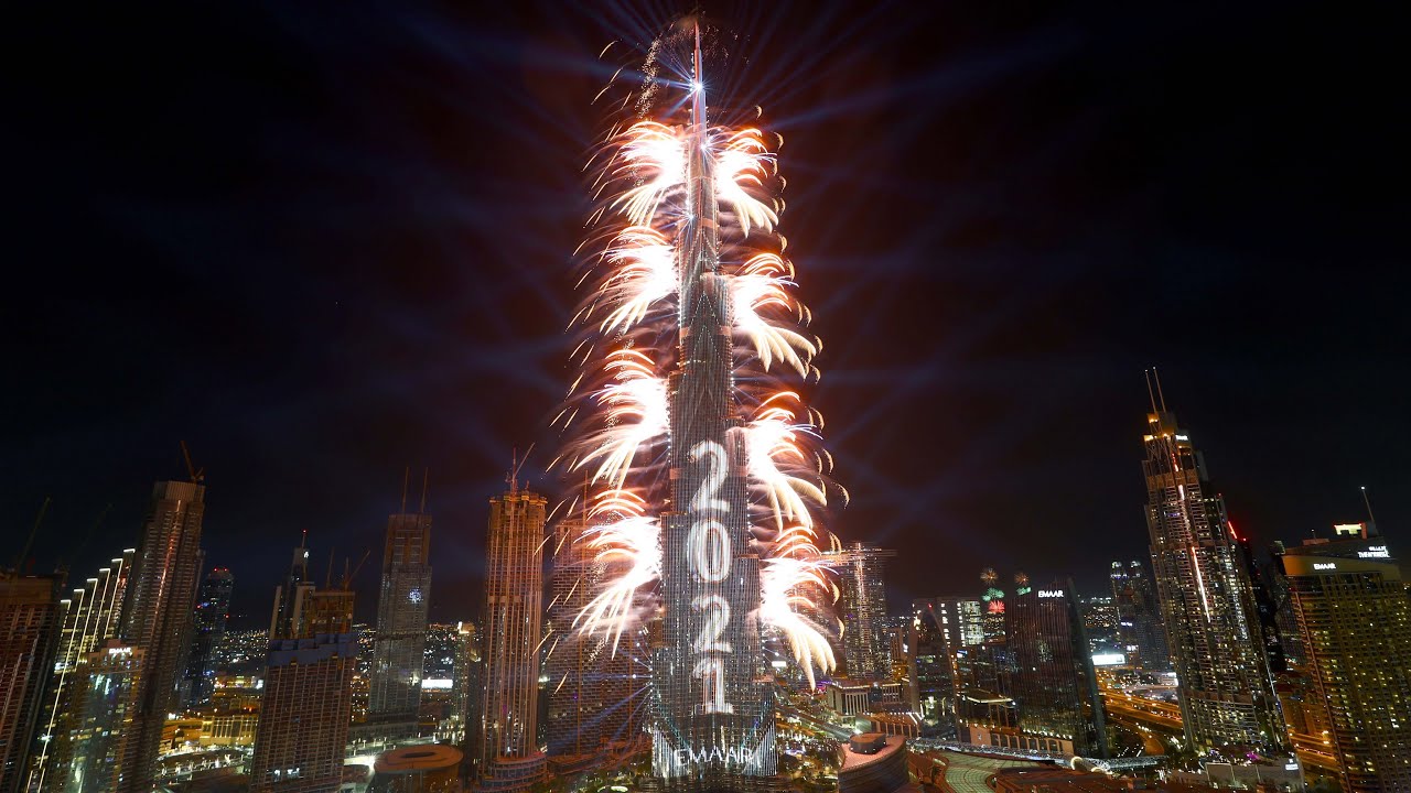 Watch Dubai's 2021 New Year fireworks display