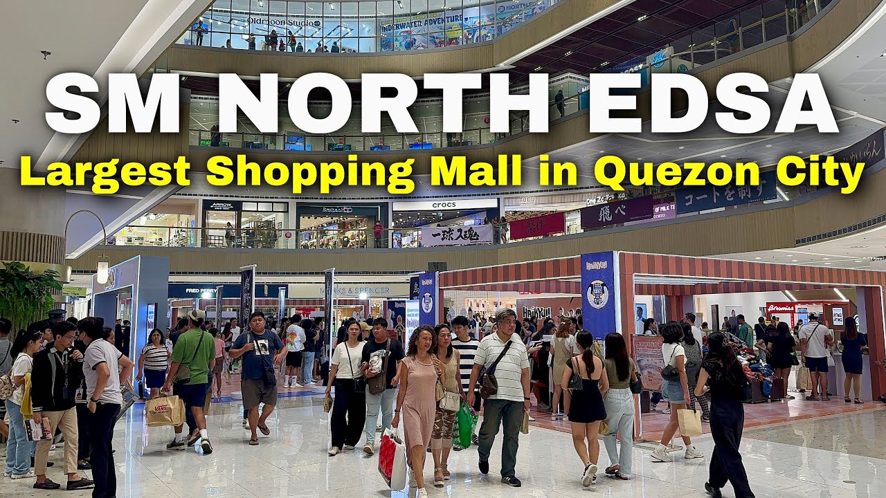 Biggest Shopping Mall in Quezon City! SM NORTH EDSA - 2024 Night Tour | Metro Manila, Philippines