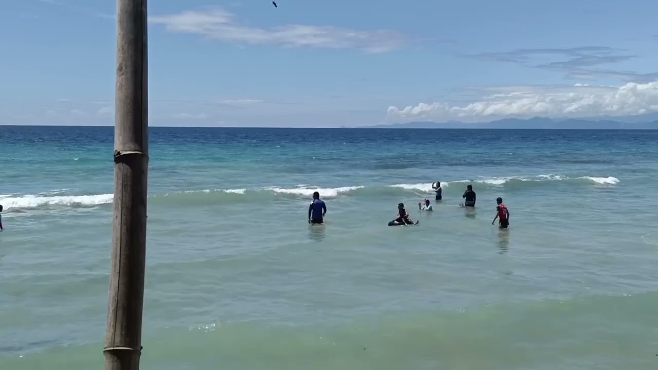 SWIMMING AT JUNGLE BEACH RESORT II TUBAN SANTA CRUZ DAVAO DEL SUR