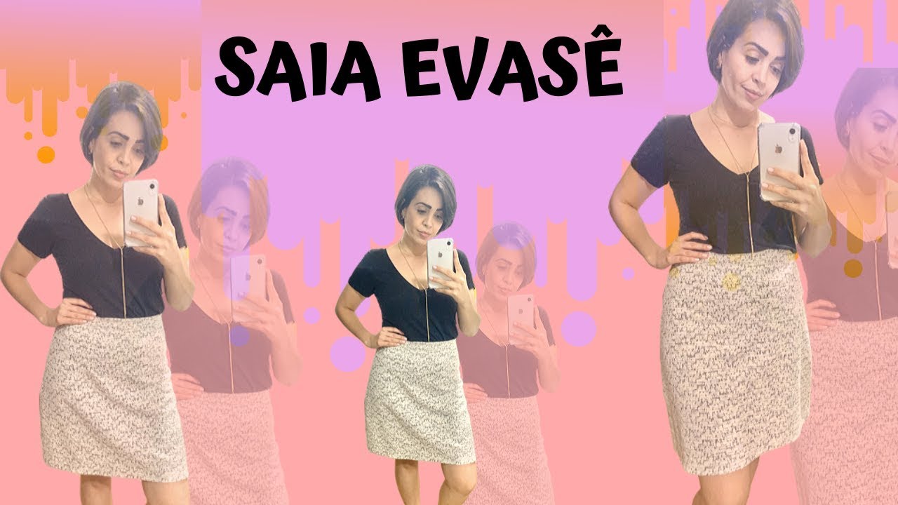 Faça uma SAIA em 8 COSTURAS