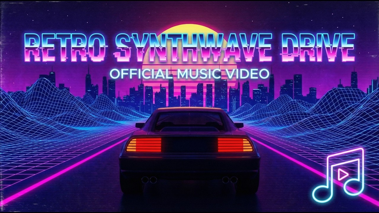 SYNTHETIC SUNSET 🌅 Best Outrun & Retrowave Mix for Night Driving